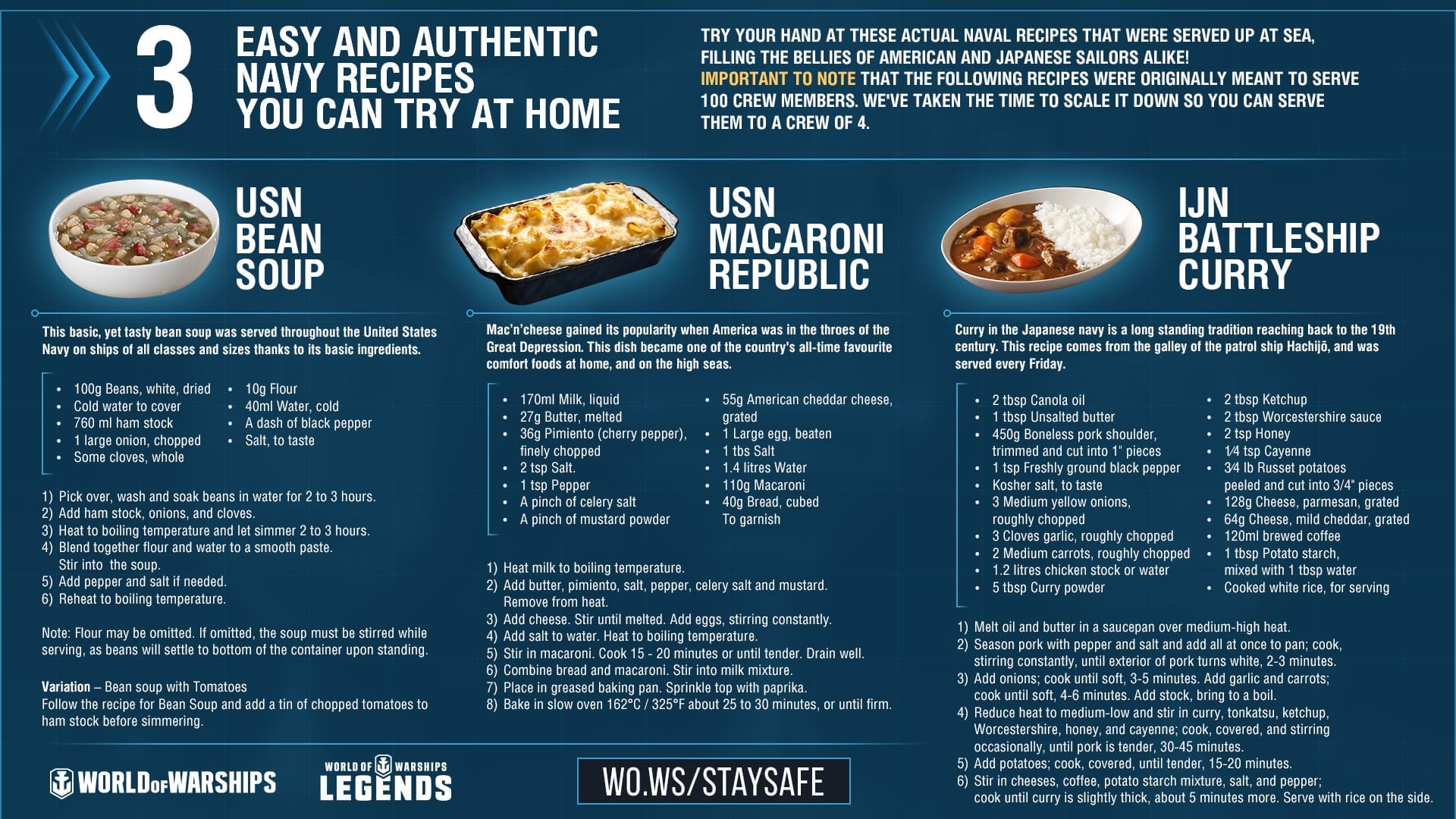 Navy SEALs recipes